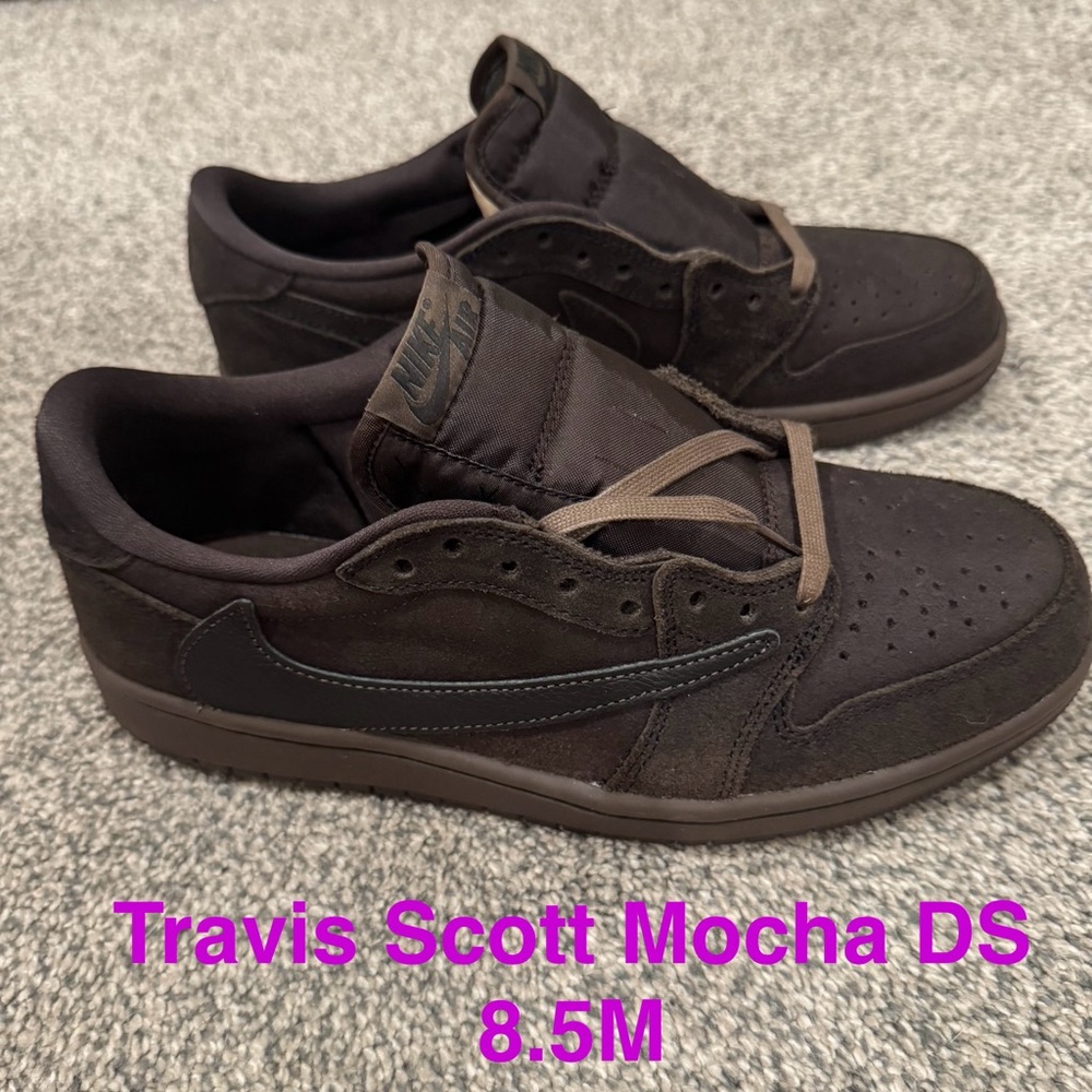 Travis Scott velvet brown 8.5m/10w brand new, never worn, all inclusions.